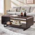 IFGET 48" Modern Coffee Table, 2-Tier Minimalist Center Table by IFGETEnrichYourLivingSpace