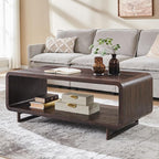 IFGET 48" Modern Coffee Table, 2-Tier Minimalist Center Table by IFGETEnrichYourLivingSpace
