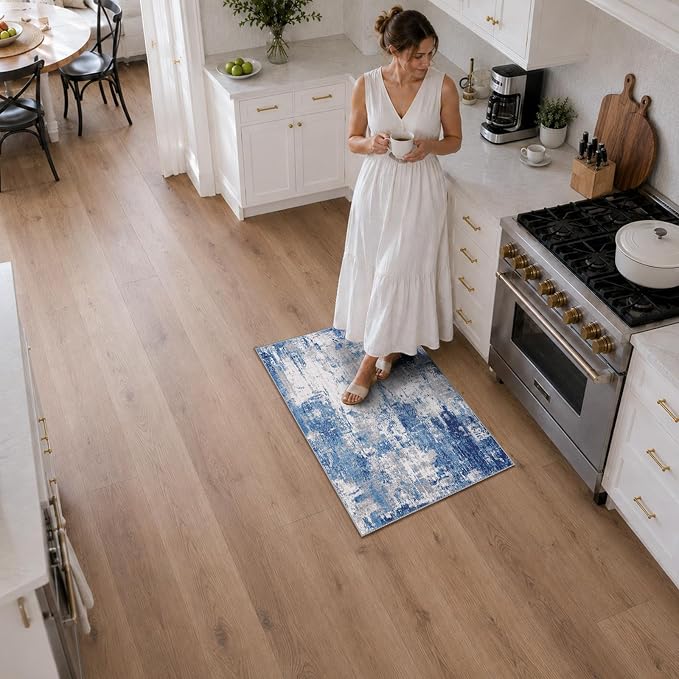 RELEANY Washable 2'x3' Abstract Area Rug - Image 2