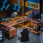 Furologee L Shaped Computer Desk - Image 2