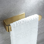 Taozun Towel Holder Gold Hand Towel Rack Adhesive Towel Bar Stick on Towel Ring - Image 2