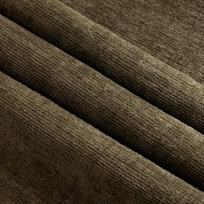 MIULEE Coffee Chenille Couch Throw Pillow Covers, 18x18 | Set of 2, Soft - Image 2