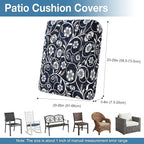 Waterproof Outdoor Cushion Covers, Stretch Patio Slipcovers | UV Resistant - Image 6