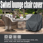 Outdoor Swivel Lounge Chair Cover 4 Pack, Waterproof Heavy Duty Outdoor Chair - Image 5