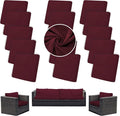Outdoor Cushion Covers Set, Replacement by SUKAIKEQA