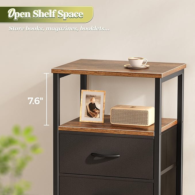 Huuger Night Stand Set of 2, Nightstand - Image 8