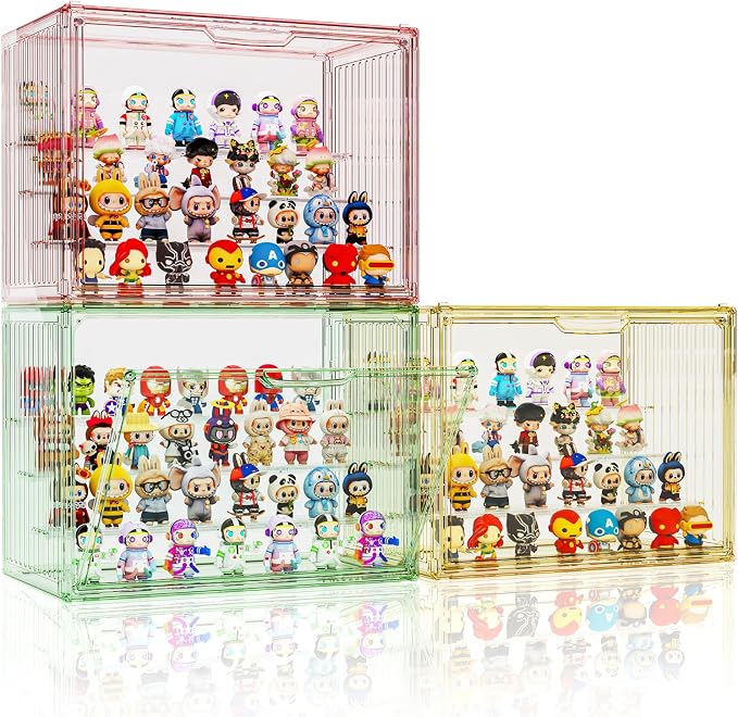 Colorful Figure Display Case for Collectibles 4 Layer Hobby Figurine Display - Image 9