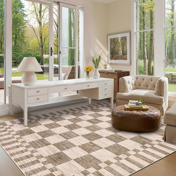 GarveeHome Checkered Rug 4x6 Area Rugs - Image 4
