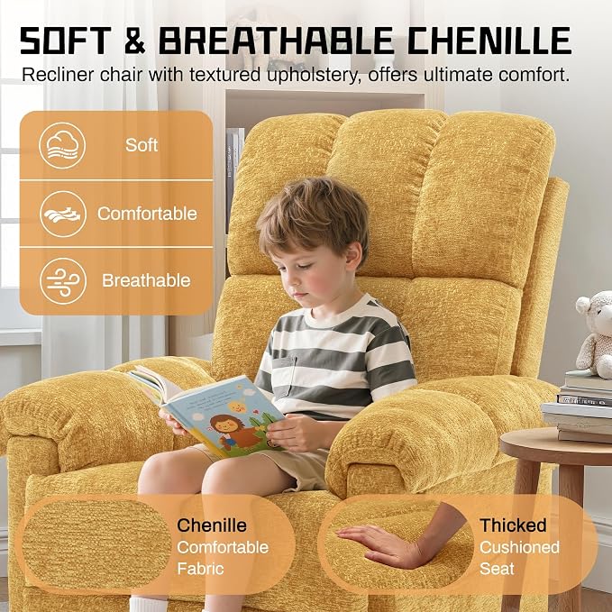 Korser Recliner Chair, Swivel Rocker Recliner Chair - Image 7