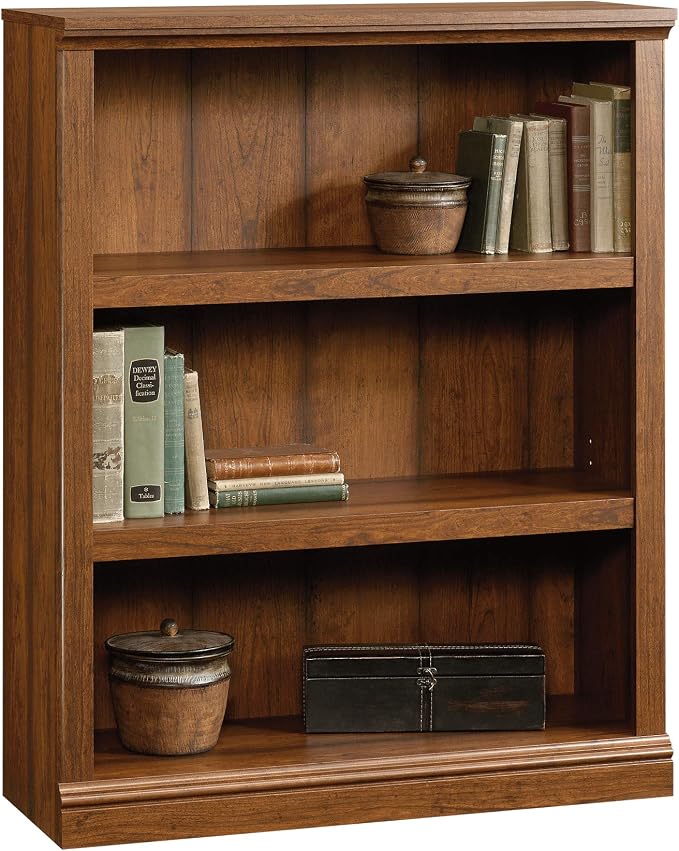 Sauder Miscellaneous Storage 3-Shelf Bookcase/ Book shelf, Washington Cherry by SAUDER%C2%AE