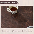 Lerliuo Boho Coffee Tables for Living Room, Rattan Center Table - Image 5