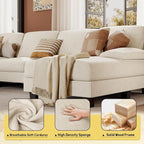 JUMMICO Sectional Couches for Living Room, U Shaped Couch - Image 5