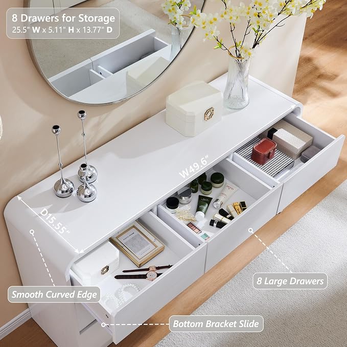 Aitjunz Modern 8 Drawers Dresser - Image 4