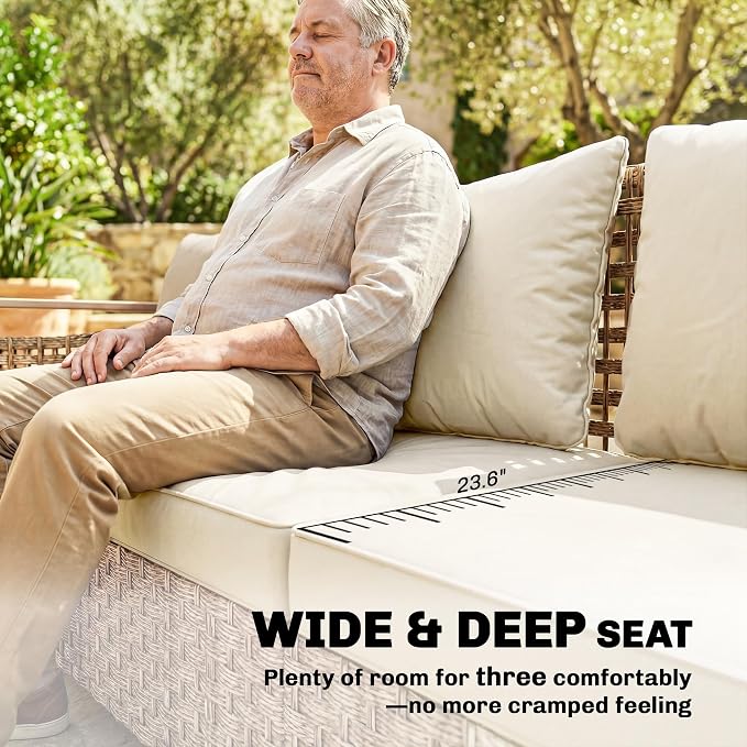 Outsunny Outdoor Patio Couch - Image 4