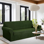 U-NICE HOME Oversized Stretch Couch Cover Slipcover, Bronze Green | 3 Cushion - Image 2
