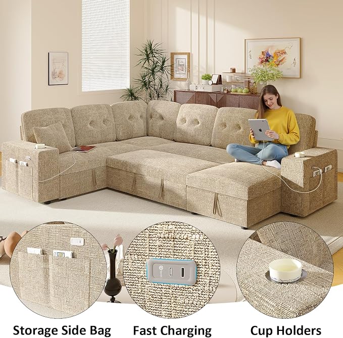 Modular Sectional Sleeper Sofa - Image 5
