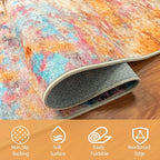 9x12 Area Rugs for Living Room Washable Bedroom Dining Room Colorful | Modern - Image 4