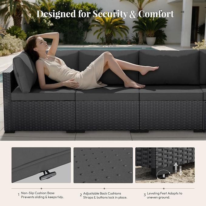 WWR Patio Furniture Set 7 Piece - Image 4