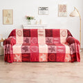 Bohemian Chenille Jacquard Tassel Throws by Unknown