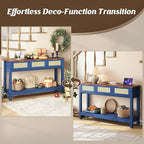 Luoxiao 47" Blue Entryway Table - Image 6