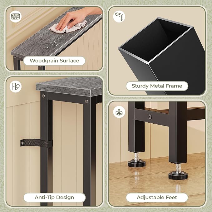 Huuger 110.2 Inch Sofa Table - Image 9
