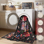 Black Brown Floral Hallway Runner Rug 2x8 - Image 6
