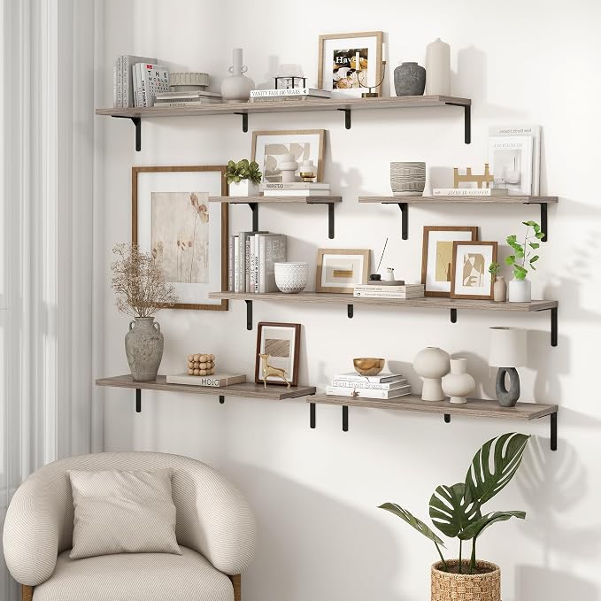 Fun Memories Deep Floating Shelves, 36W x 8D Floating Shelves Set of 2 - Image 7