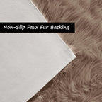 Goolela Circle Sheepskin Rug 5ft Round Fluffy Fuzzy Furry Carpet - Image 3