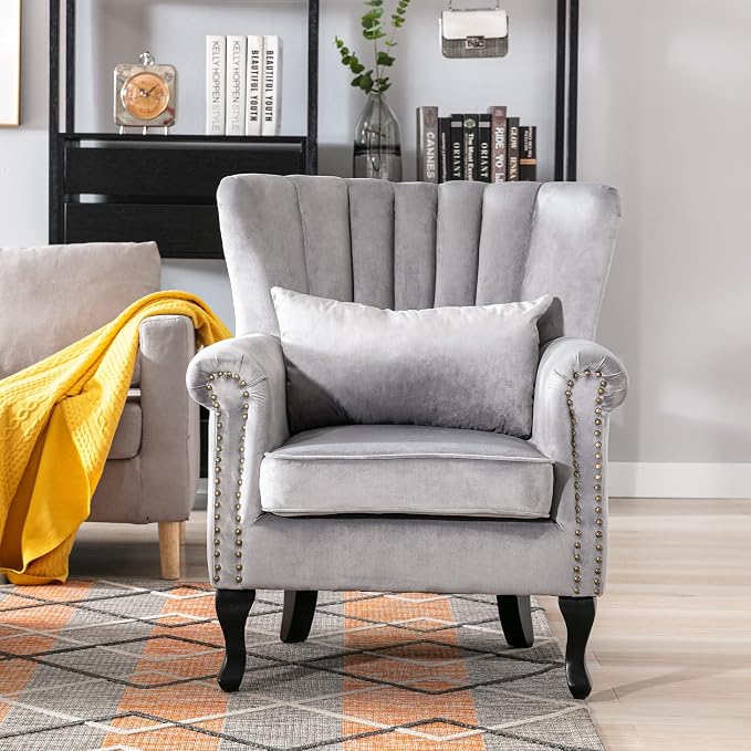 Velvet Accent Chairs Set of 2 - Image 2