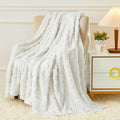 Aganear Fleece Throw Blanket for Couch Sofar 50"x60" White | Lightweight Fuzzy by Aganear