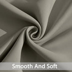 Yakamok Room Darkening Curtains 52x96 inch Length Taupe-Living Room | 2 panels - Image 4