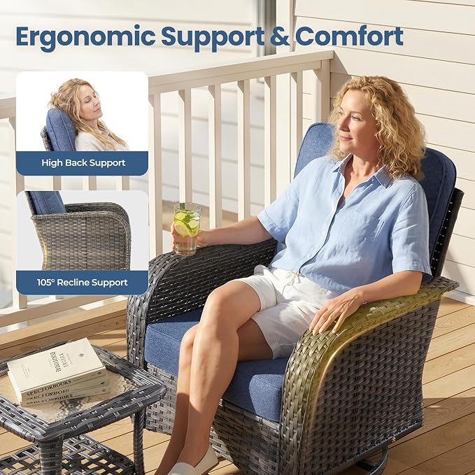 Weaxty Wicker Patio Furniture Set - Image 4