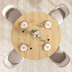 IBF Round Dining Table for 4-6 People, 47 Inches Dining Room Table - Image 9