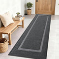 OLANLY Front Door Mat Outside 71x23, All-Season Heavy-Duty Rubber Doormat | Grey by OLANLY