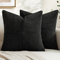 MIULEE Black Decorative Throw Pillow Covers by MIULEE