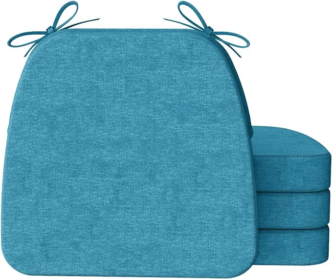 AAAAAcessories D-Shaped Chair Cushions, Machine-Washable Cover by AAAAAcessories