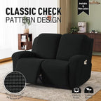TAOCOCO Recliner Loveseat Slipcover, 6 Pieces Dual Recliner Sofa Covers - Image 2