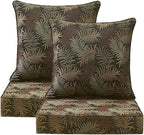 Outdoor Deep Seat & Back Cushion Set, 24 x 24 Inch Water Repellent and Fade by Supflourishia