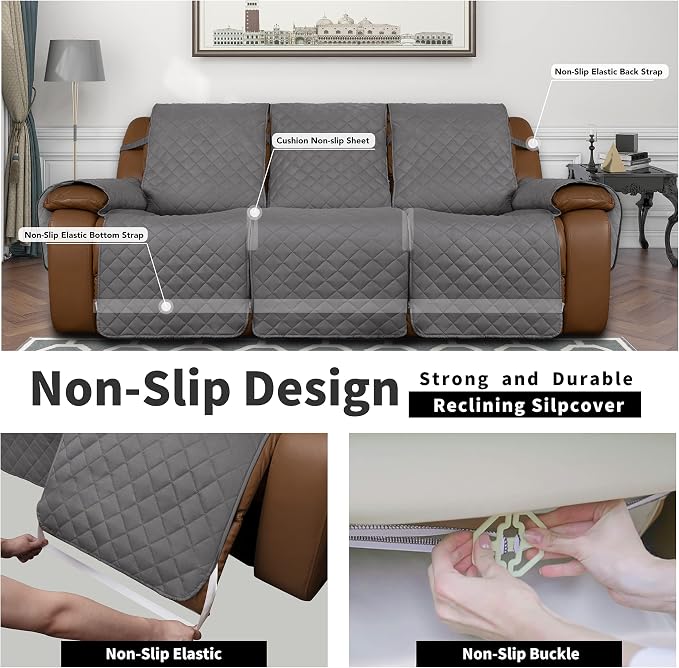 Easy-Going Recliner Sofa Cover, Reversible Couch Cover - Image 4