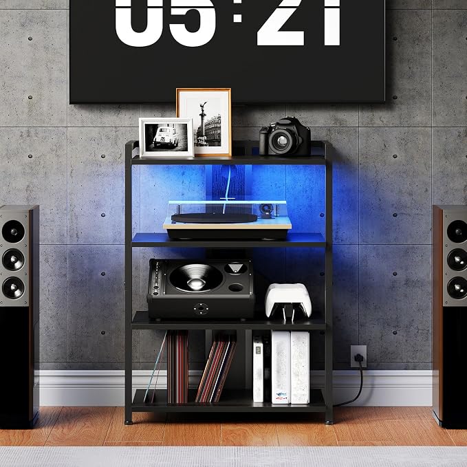 HOOBRO 4-Tier AV Media Stand, Media Console - Image 5