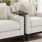TUTOTAK End Table with Charging Station, Side Table, Tall Couch Table, Sofa - Image 7