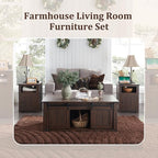 IFGET Farmhouse Furniture Set of 3, Includes 48" Lift Top Coffee Table - Image 6