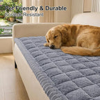 Smiry Couch Cover for Dogs, Non Slip Fuzzy Pet Sofa Covers Washable | Sofa - Image 2