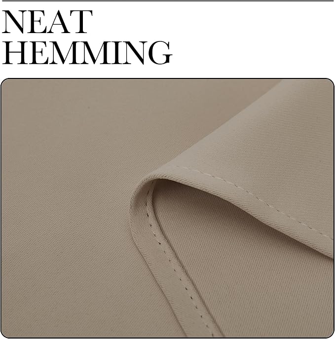 NICETOWN Blackout Curtains for Bedroom, 1 Pair, 70 by 63-inch, Window Treatment - Image 6