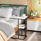 C Shaped End Side Table, Couch Sofa Table - Image 7