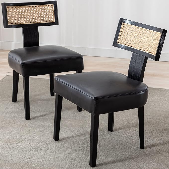 VESCASA Faux Leather Upholstered Dining Chairs - Image 5