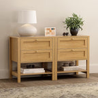 EYYTHUNG Farmhouse Nightstand Set of 2 - Image 2