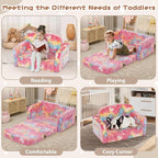 Foryoomi Extra Wide Kids Couch, Kids Sofa, Toddler Sofa, Glow in The Dark - Image 4