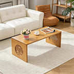 Folding Coffee Table, Foldable Japanese Floor Table No Assembly, Low Coffee - Image 3