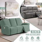 TAOCOCO Recliner Sofa Covers 8-Pieces Stretch Large Couch Covers - Image 4